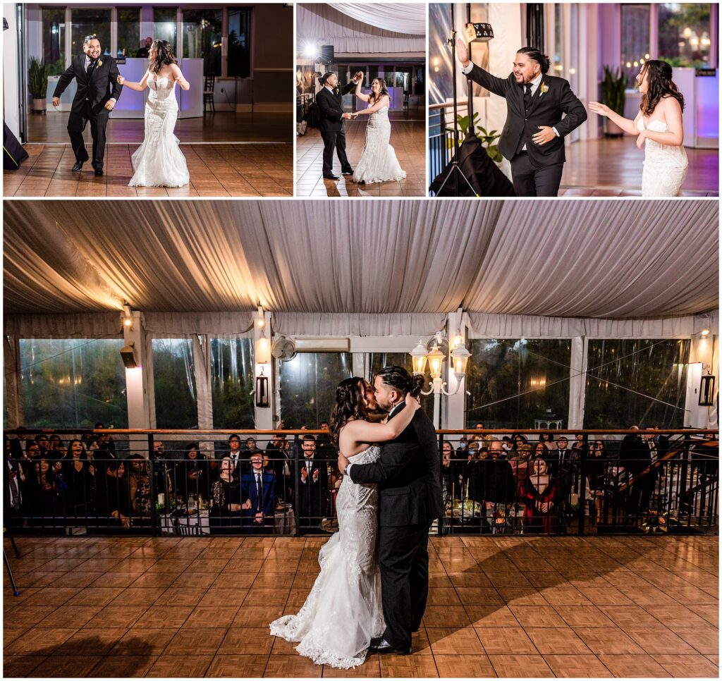 first dance at Prophecy Creek wedding reception