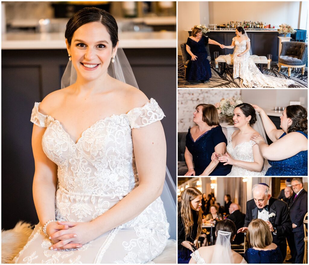 Bride on her wedding day
